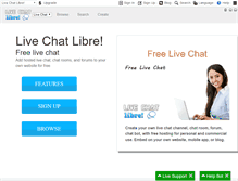 Tablet Screenshot of livechatlibre.com
